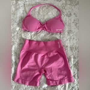 DFYNE Women's Pink Bike Shorts